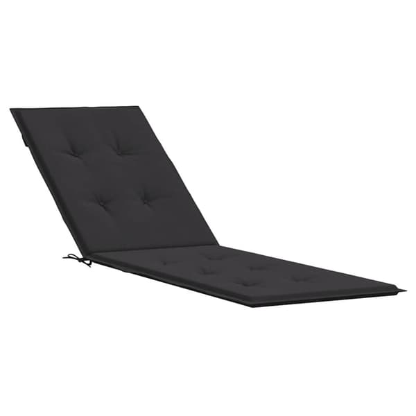 vidaXL hynde til dækstol (75+105)x50x4 cm sort