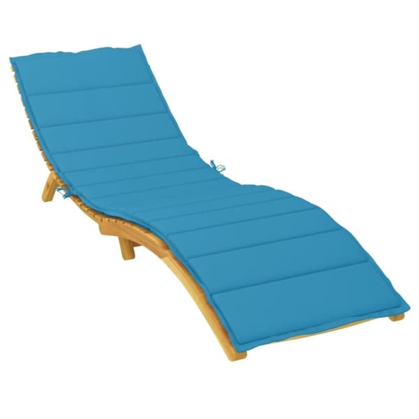 vidaXL hynde til liggestol 200x50x3 cm oxfordstof blå