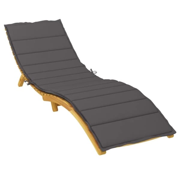 vidaXL hynde til liggestol 200x70x3 cm oxfordstof antracitgrå