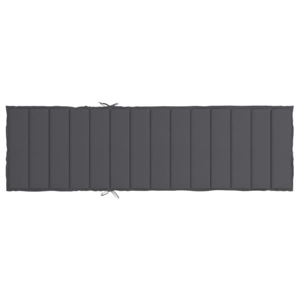 vidaXL hynde til liggestol 200x70x3 cm oxfordstof antracitgrå
