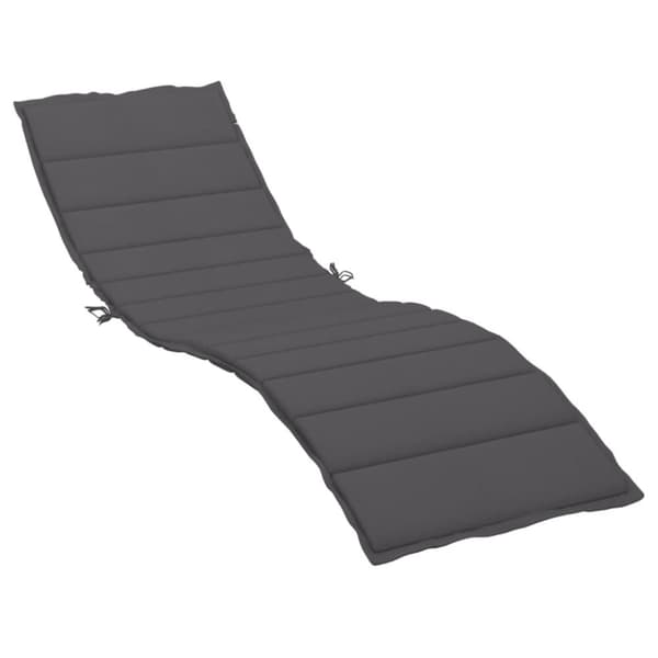 vidaXL hynde til liggestol 200x70x3 cm oxfordstof antracitgrå