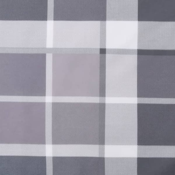 vidaXL Solsängsdyna grårutig 200x50x3 cm oxfordtyg