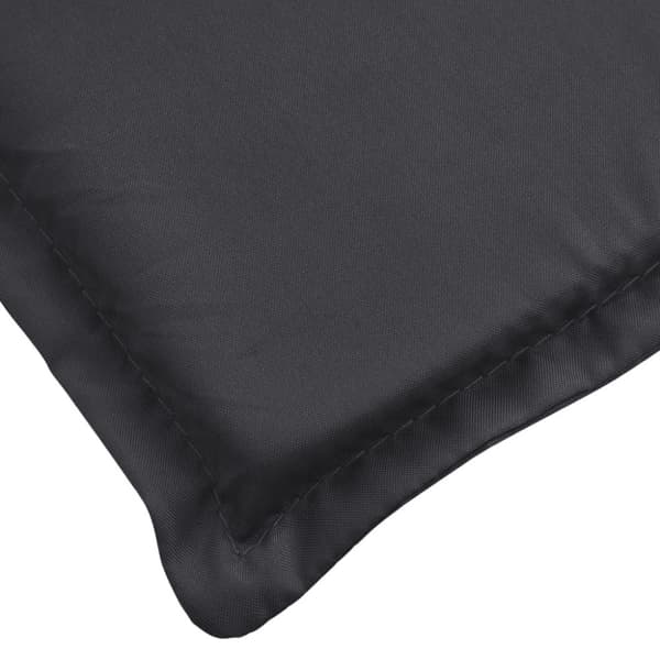 vidaXL Solsängsdyna svart 200x50x3 cm oxfordtyg