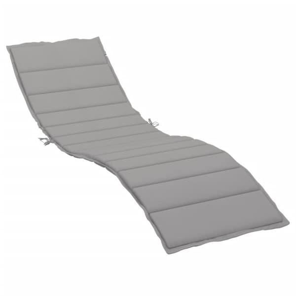 vidaXL hynde til liggestol 200x60x3 cm oxfordstof grå