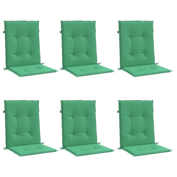 vidaXL Stolsdynor 6 st grön 100x50x3 cm oxfordtyg