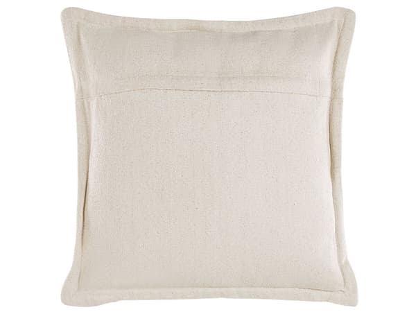 Prydnadskudde 2 st Svart och Beige Bomull 45 x 45 cm Avtagbara Fodral med Polyesterfyllning