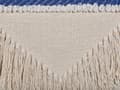 Miniatyrbild 6 av 7: Kudde Beige Bomull 45 x 45 cm Kuddfodral Texturerad Fransar med Polyesterfyllning