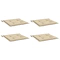Miniatyrbillede 4 af 10: vidaXL hynder til havestol 4 stk. 50x50x3 cm oxfordstof beige