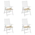 Miniatyrbillede 5 af 10: vidaXL hynder til havestol 4 stk. 50x50x3 cm oxfordstof beige