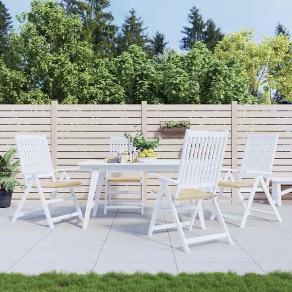 vidaXL hynder til havestol 4 stk. 50x50x3 cm oxfordstof beige