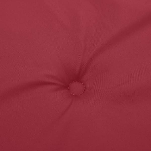 vidaXL hynder til havestol 4 stk. 40x40x3 cm oxfordstof vinrød
