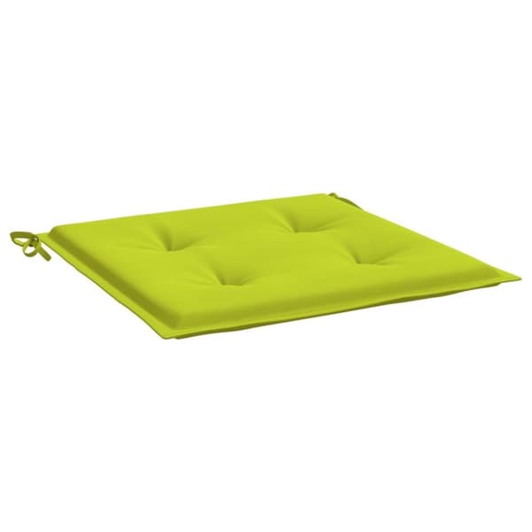 vidaXL Stolsdynor 2 st ljusgrön 40x40x3 cm oxfordtyg