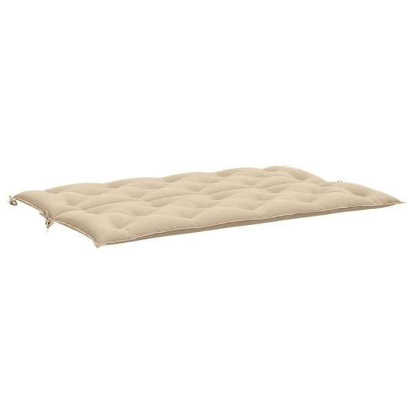 vidaXL hynder til havebænk 2 stk. 150x50x7 cm oxfordstof beige