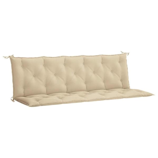 vidaXL Bänkdynor för trädgården 2st beige 180x50x7cm oxfordtyg