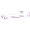 Miniatyrbillede 9 af 9: vidaXL hynder til havebænk 2 stk. 180x50x7 cm oxfordstof beige