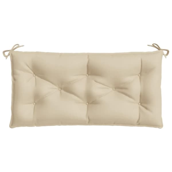 vidaXL hynder til havebænk 2 stk. 100x50x7 cm oxfordstof beige