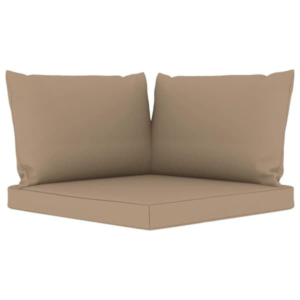 vidaXL Palldynor 3 st taupe oxfordtyg