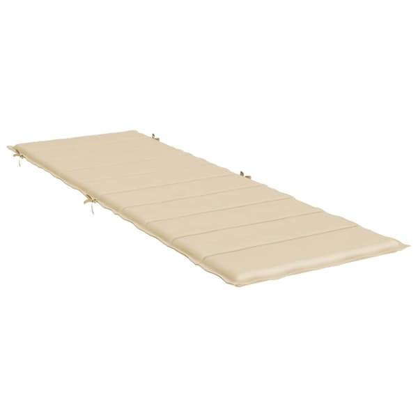 vidaXL hynde til liggestol 186x58x3 cm oxfordstof beige