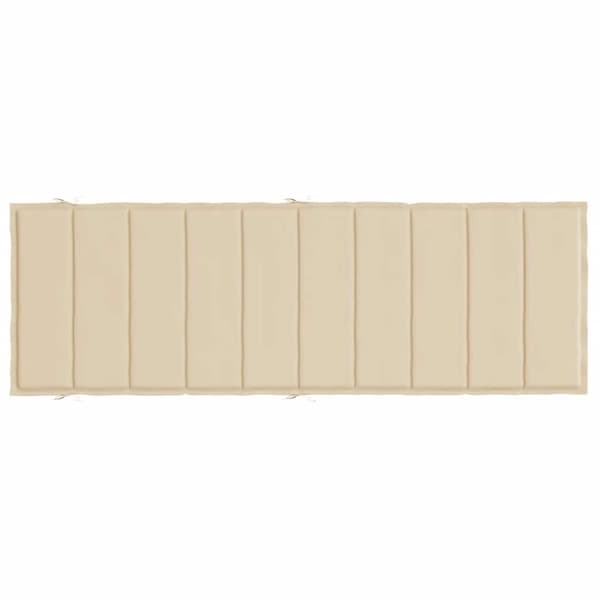 vidaXL hynde til liggestol 186x58x3 cm oxfordstof beige