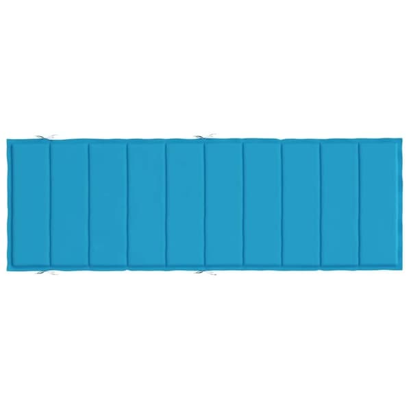 vidaXL hynde til liggestol 186x58x3 cm oxfordstof blå