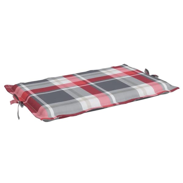 vidaXL hynde til liggestol 186x58x3 cm oxfordstof rødternet