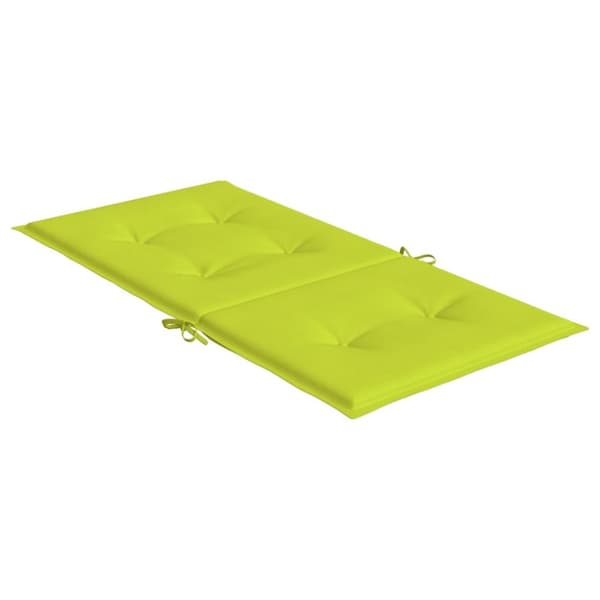 vidaXL Stolsdynor 6 st ljusgrön 100x50x3 cm oxfordtyg