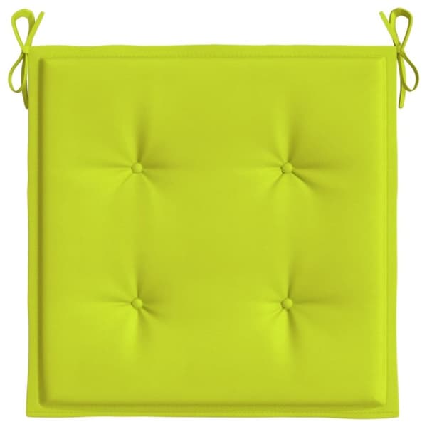 vidaXL Stolsdynor 6 st ljusgrön 50x50x3 cm oxfordtyg