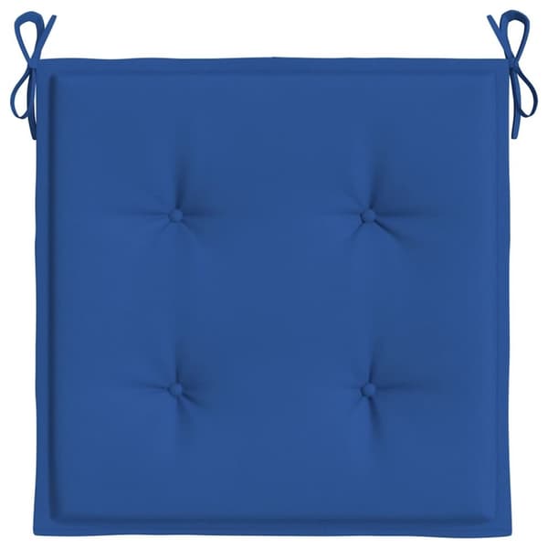 vidaXL Stolsdynor 2 st kungsblå 50x50x3 cm oxfordtyg