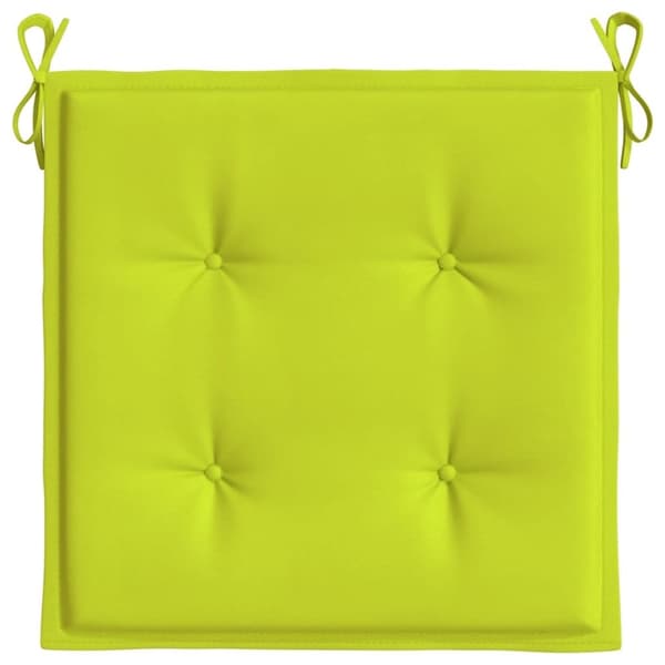 vidaXL hynder til havestol 2 stk. 50x50x3 cm oxfordstof lysegrøn
