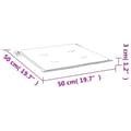 Miniatyrbillede 7 af 8: vidaXL hynder til havestol 2 stk. 50x50x3 cm oxfordstof gråternet