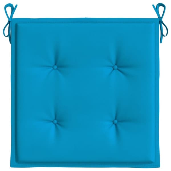 vidaXL hynder til havestol 2 stk. 40x40x3 cm oxfordstof blå