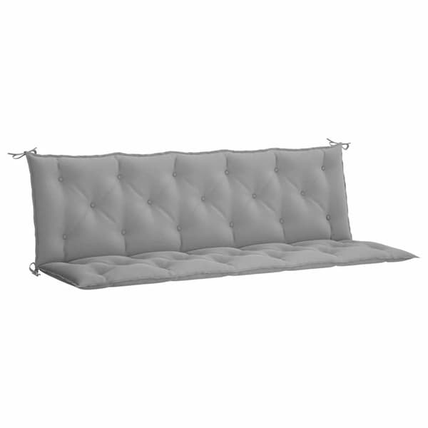 vidaXL hynder til havebænk 2 stk. 180x50x7 cm oxfordstof grå