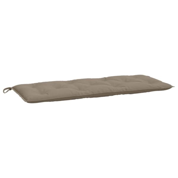 vidaXL hynder til havebænk 2 stk. 120x50x7 cm oxfordstof gråbrun