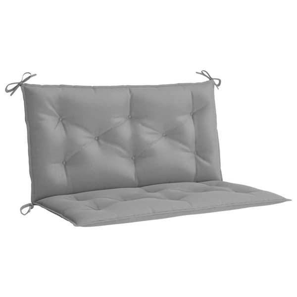 vidaXL hynder til havebænk 2 stk. 100x50x7 cm oxfordstof grå
