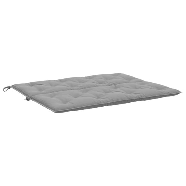 vidaXL Bänkdyna för trädgården grå 120x(50+50)x7 cm oxfordtyg