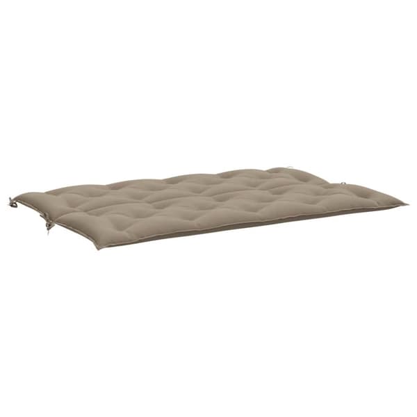 vidaXL hynder til havebænk 2 stk. 150x50x7 cm oxfordstof gråbrun