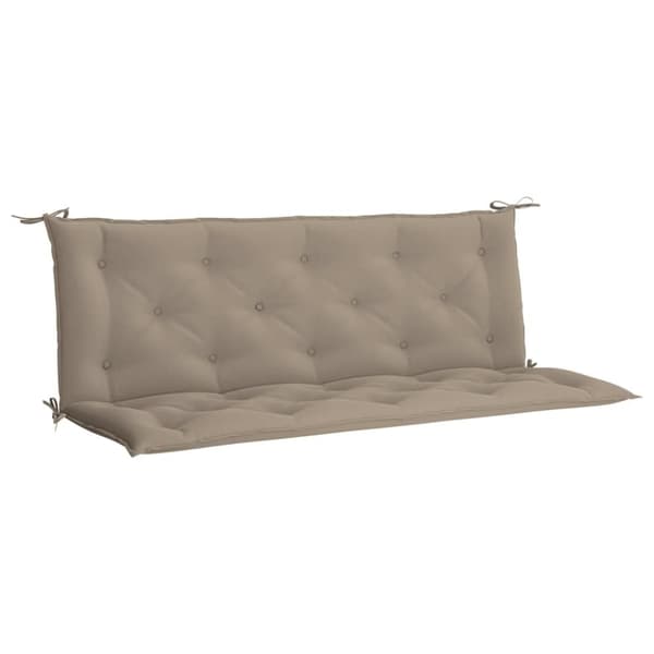 vidaXL hynder til havebænk 2 stk. 150x50x7 cm oxfordstof gråbrun