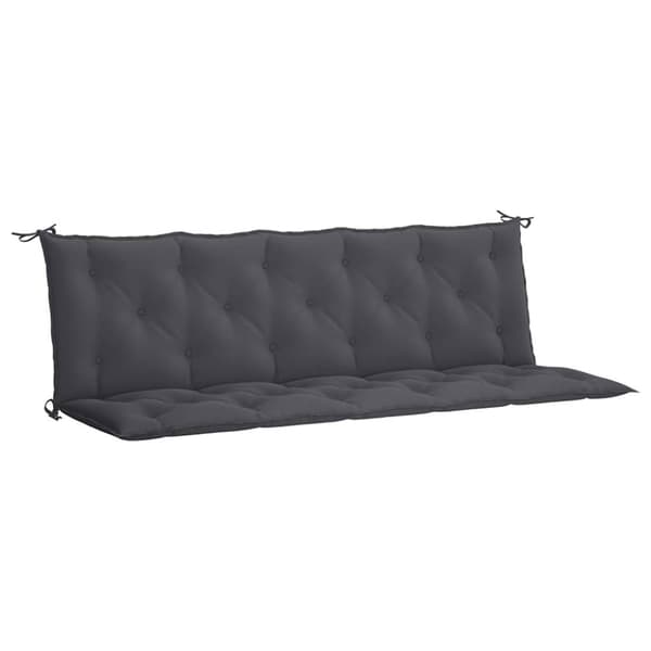 vidaXL hynde til havebænk 180x(50+50)x7 cm oxfordstof antracitgrå
