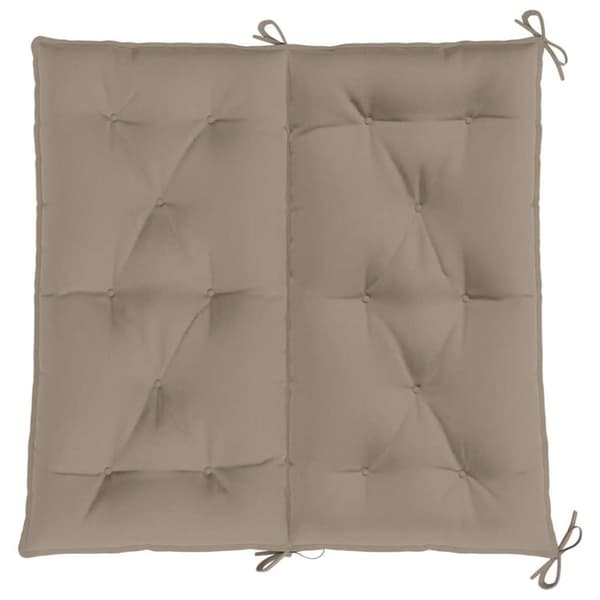 vidaXL Bänkdynor för trädgården 2st taupe 100x50x7cm oxfordtyg