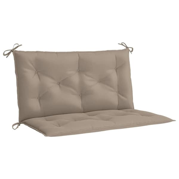 vidaXL Bänkdynor för trädgården 2st taupe 100x50x7cm oxfordtyg
