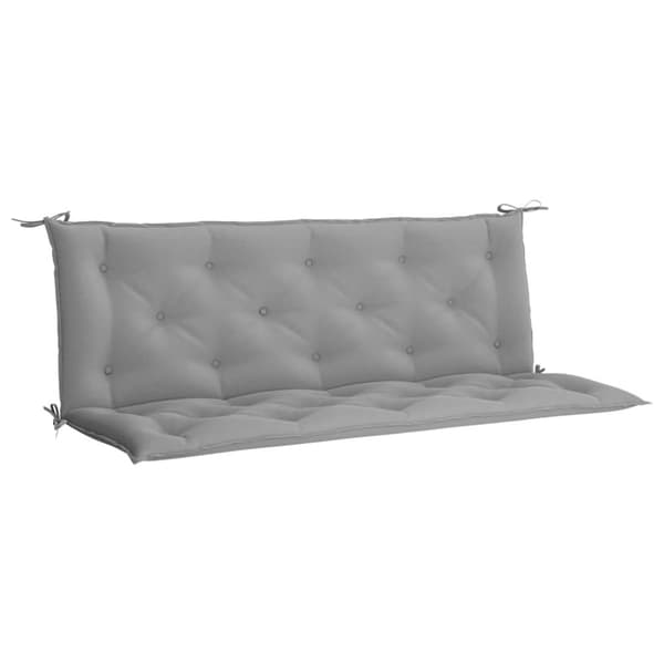 vidaXL hynder til havebænk 2 stk. 150x50x7 cm oxfordstof grå
