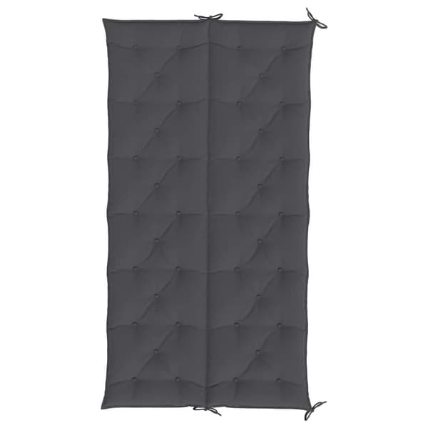 vidaXL hynder til havebænk 2 stk. 200x50x7 cm oxfordstof antracitgrå