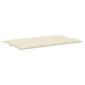 Miniatyrbillede 5 af 9: vidaXL hynde til havebænk 180x(50+50)x7 cm oxfordstof cremehvid