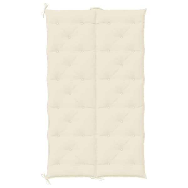 vidaXL hynde til havebænk 180x(50+50)x7 cm oxfordstof cremehvid