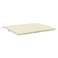 Miniatyrbillede 5 af 9: vidaXL hynde til havebænk 120x(50+50)x7 cm oxfordstof cremehvid