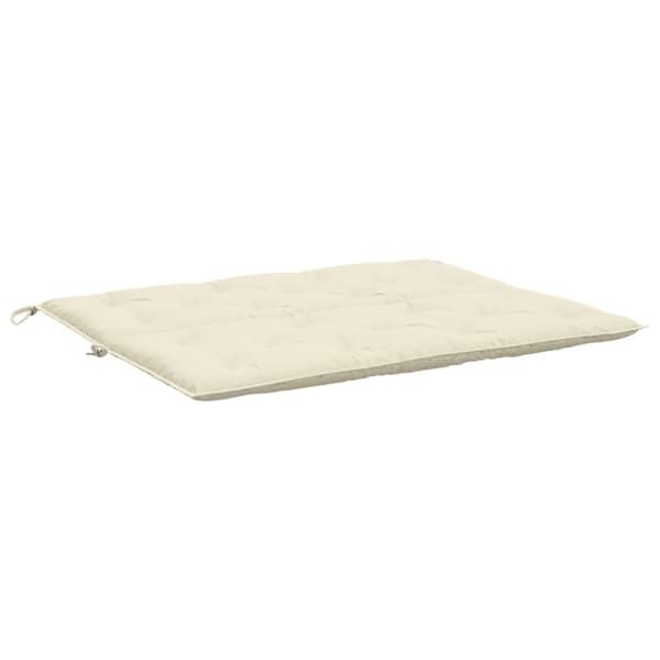 vidaXL hynde til havebænk 120x(50+50)x7 cm oxfordstof cremehvid