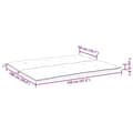 Miniatyrbillede 9 af 9: vidaXL hynde til havebænk 120x(50+50)x7 cm oxfordstof cremehvid