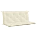 Miniatyrbillede 2 af 9: vidaXL hynde til havebænk 120x(50+50)x7 cm oxfordstof cremehvid