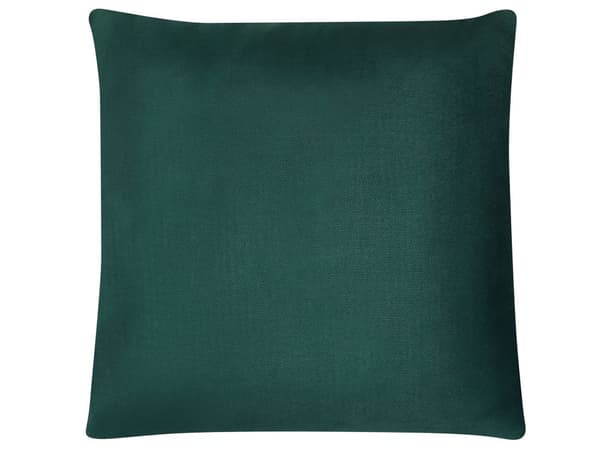 Set av 2 Prydnadskuddar Grön Sammet 45 x 45 cm Glamour Dragkedja Geometriskt Mönster Vardagsrum Sovrum