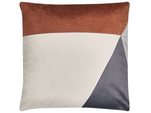 Set av 2 Prydnadskuddar Flerfärgade Polyester 45 x 45 cm Moderna Avtagbara Kuddfodral Vardagsrum Sovrum